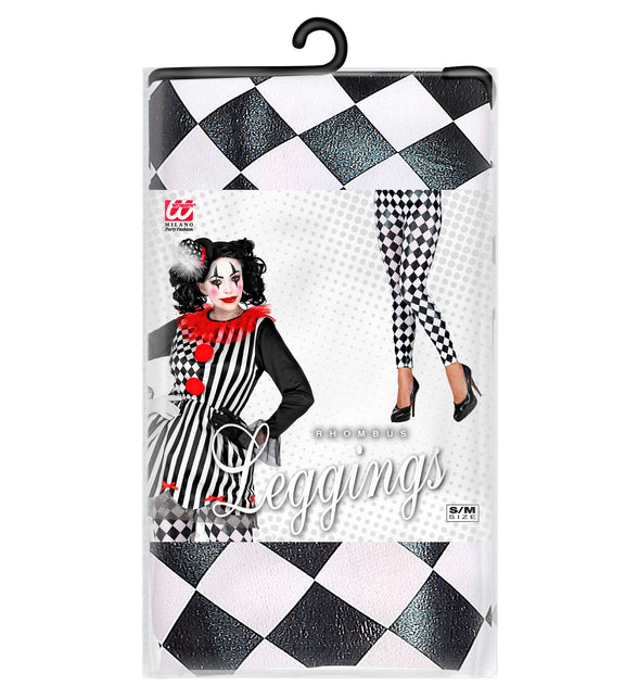 Widmann SRL Legging geruit zwart wit