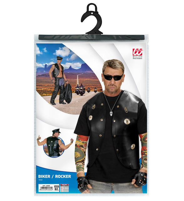 Widmann SRL Leren vest motor man