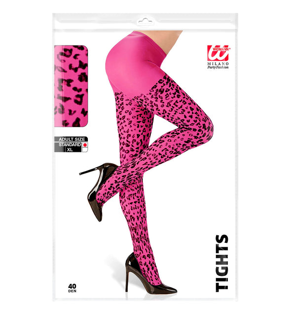 Widmann SRL Luipaard print panty roze