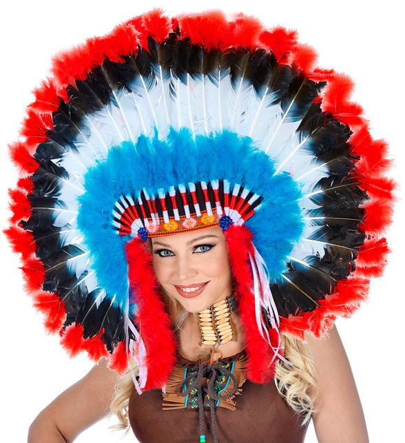 Widmann SRL Luxe indianentooi met marabou