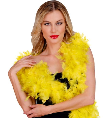 Widmann SRL luxe veren boa 180cm geel