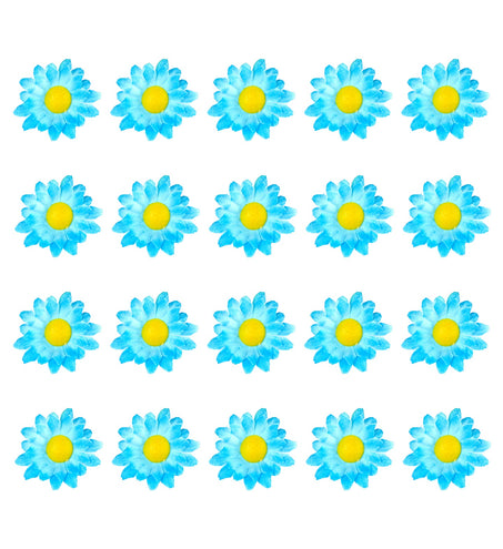 Widmann SRL Madelief decoratieve bloemen lichtblauw