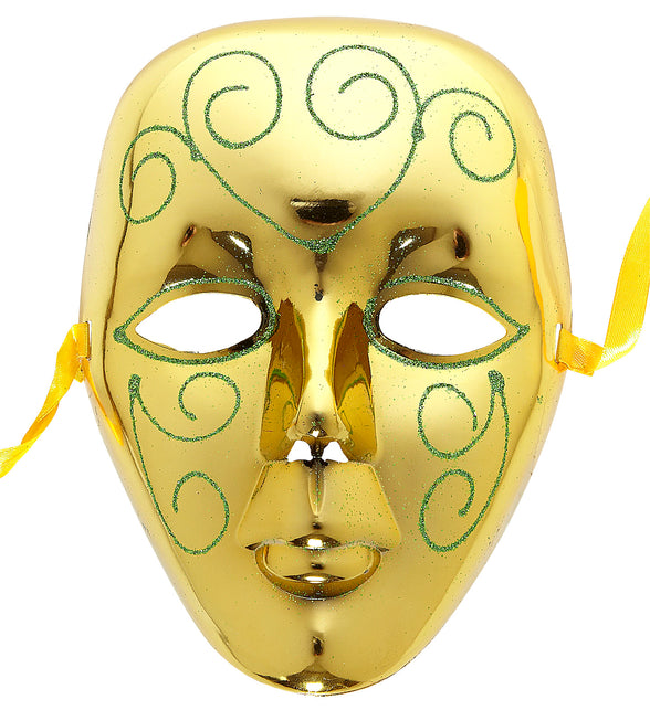 Widmann SRL masker goud met glitter