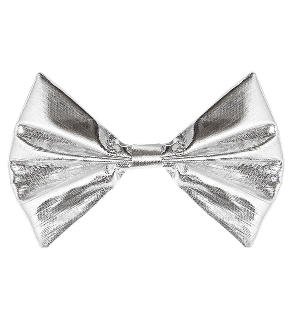 Widmann SRL Metallic zilveren strikjes