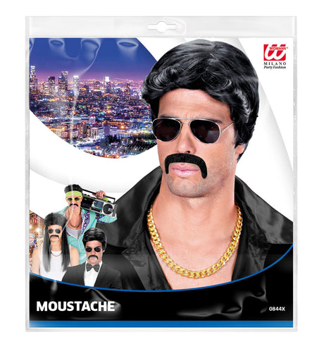 Widmann SRL Mexicaanse snor Macho zwart