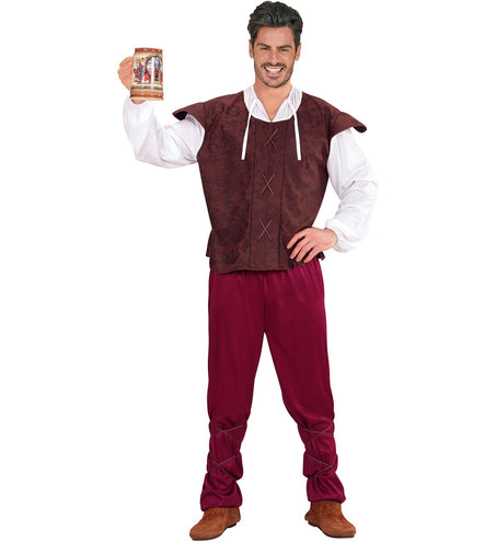 Widmann SRL Middeleeuws boeren kostuum Taveerne