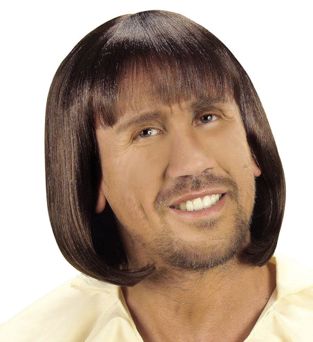 Widmann SRL Middeleeuwse pruik bruin heren