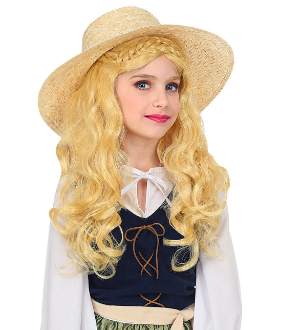 Widmann SRL Middeleeuwse pruik kinderen