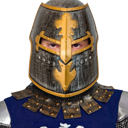 Widmann SRL Middeleeuwse ridder helm met vizier kind