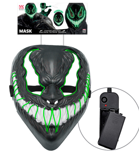 Widmann SRL Monster masker led groen