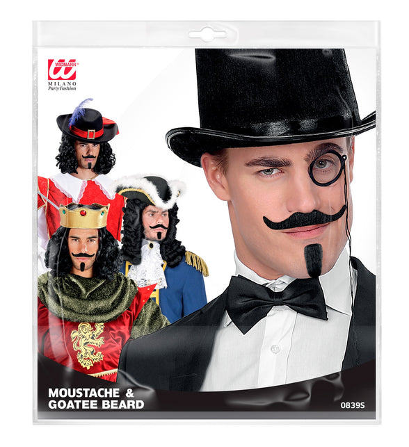 Widmann SRL Musketier Chevalier snor en sik zwart