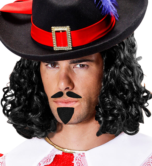 Widmann SRL Musketier snor en sik zwart