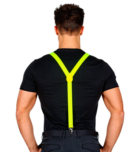 Widmann SRL Neon gele bretels verstelbaar