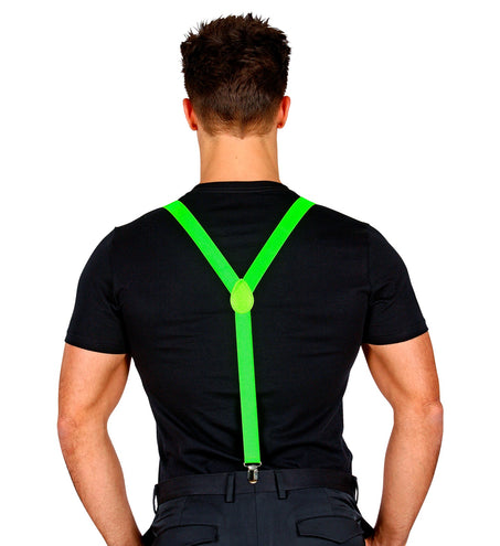 Widmann SRL Neon groene bretels verstelbaar