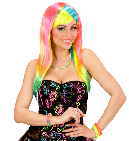 Widmann SRL Neon kleurige kralen armbandjes