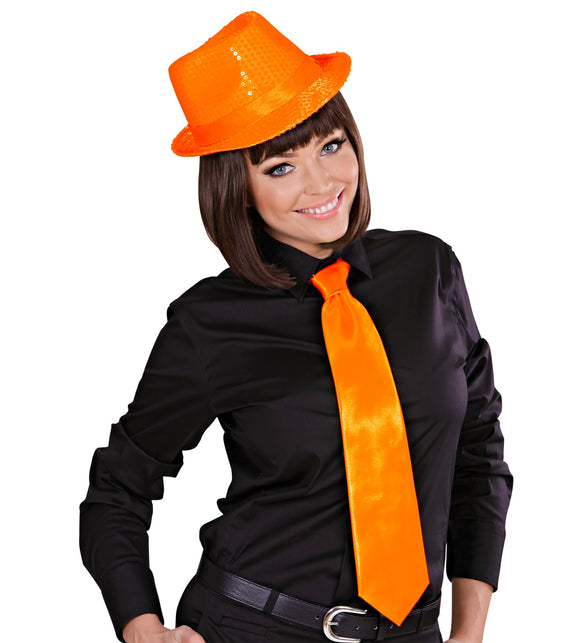 Widmann SRL Neon oranje stropdas