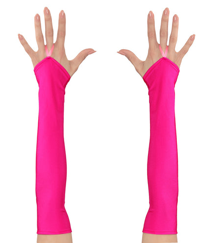 Widmann SRL Neon roze handschoenen