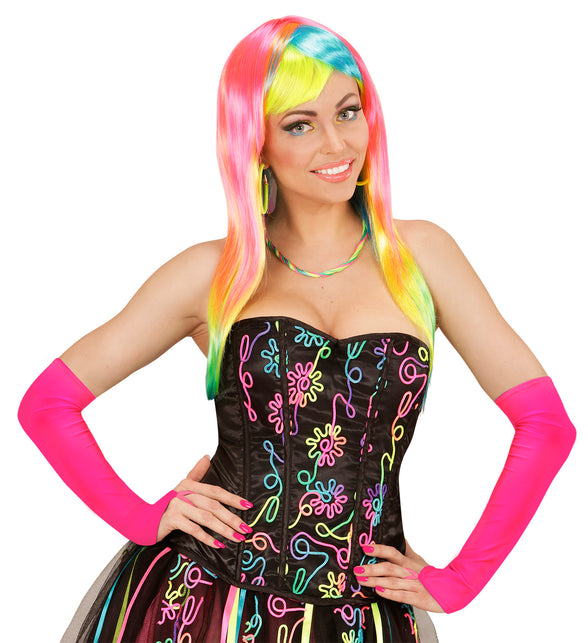 Widmann SRL Neon roze handschoenen