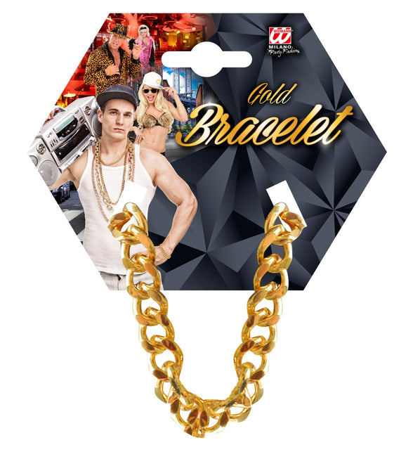 Widmann SRL Nep gouden armband hip hop