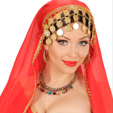 Widmann SRL Nep gouden halsketting met steentjes