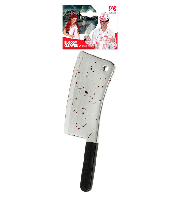 Widmann SRL Nep hakbijl met bloedspetters 44cm