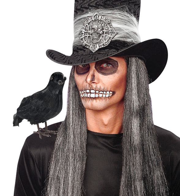 Widmann SRL Nep kraai zwart decoratief