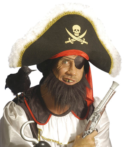 Widmann SRL Nep kraai zwart decoratief