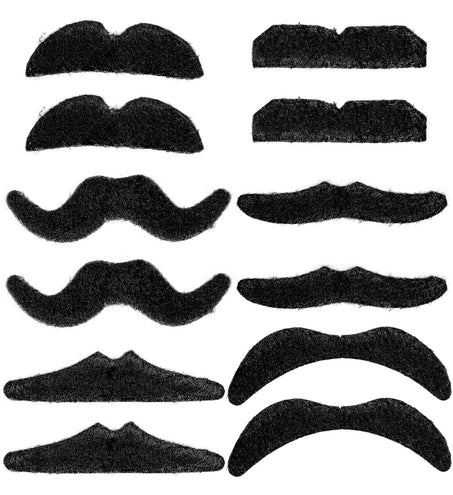 Widmann SRL Nep snorren zwart 12 stuks