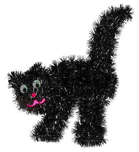 Widmann SRL Nep zwarte kat decoratie