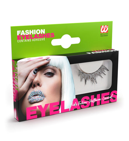 Widmann SRL Nepwimpers glitter zilver