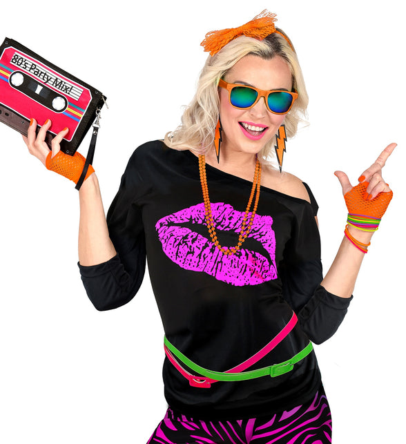 Widmann SRL Net handschoenen neon oranje