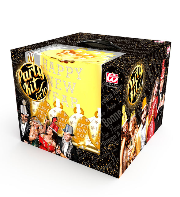 Widmann SRL Nieuw jaar versierset goud Happy New Year