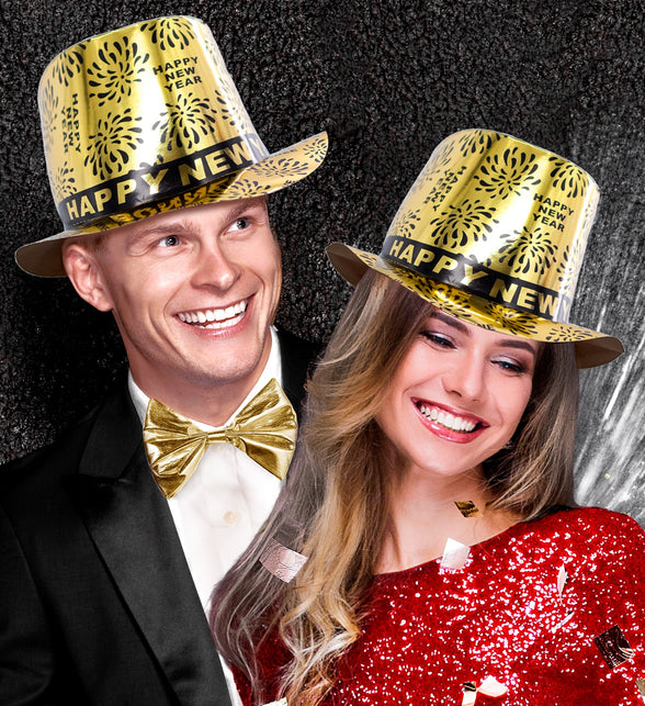 Widmann SRL Nieuwjaar hoed goud Happy New Year