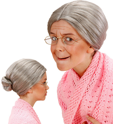 Widmann SRL Oma pruik voor kinderen