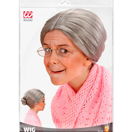 Widmann SRL Oma pruik voor kinderen