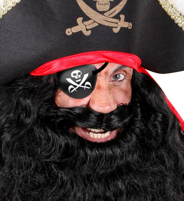 Widmann SRL Ooglapje piraat met doodshoofd