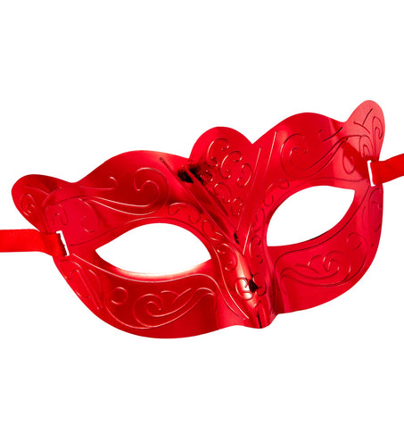 Widmann SRL Oogmasker metallic rood