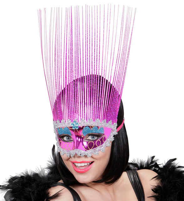 Widmann SRL oogmasker rose met lange punten