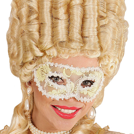 Widmann SRL Oogmaskers met witte roos