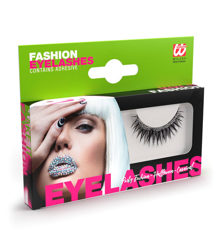 Widmann SRL oogwimpers zilver glitter