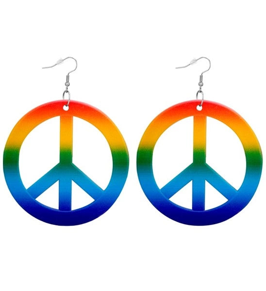 Widmann SRL Oorbellen hippie regenboog Evi