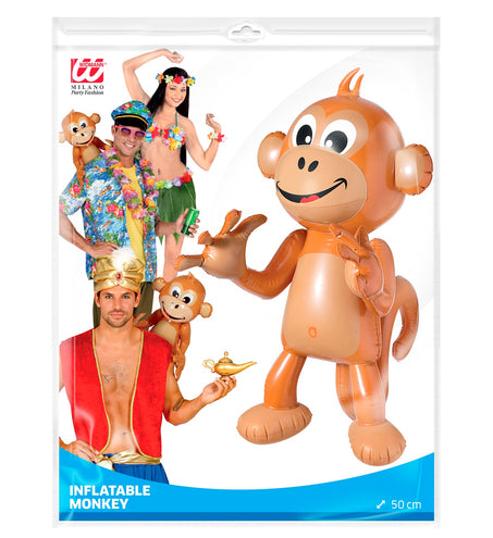 Widmann SRL Opblaasbare aap Gerry