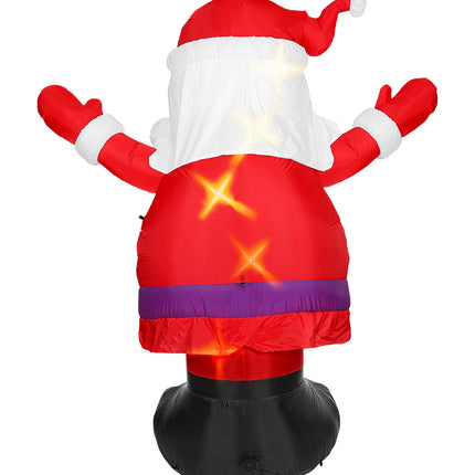 Widmann SRL Opblaasbare kerstman met licht Santa