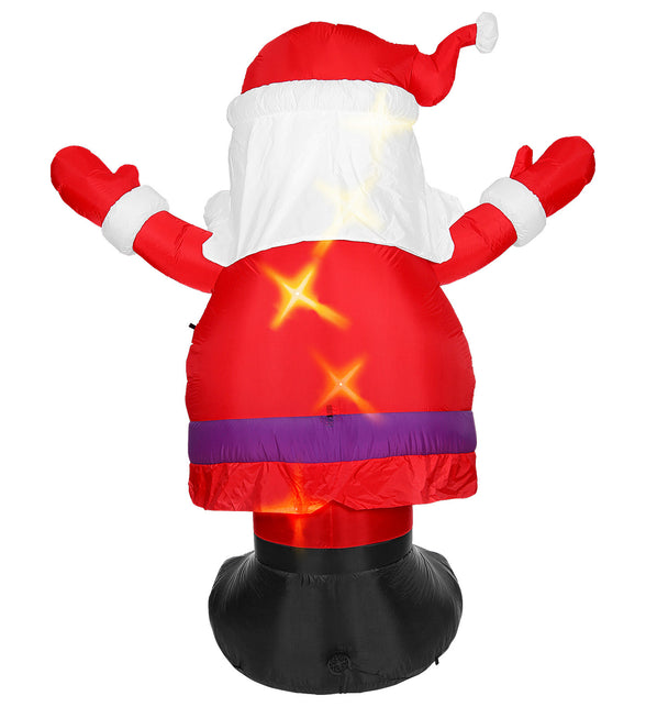 Widmann SRL Opblaasbare kerstman met licht Santa