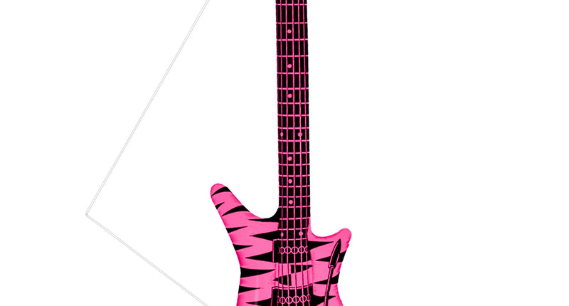 Widmann SRL Opblaasbare rock gitaar roze