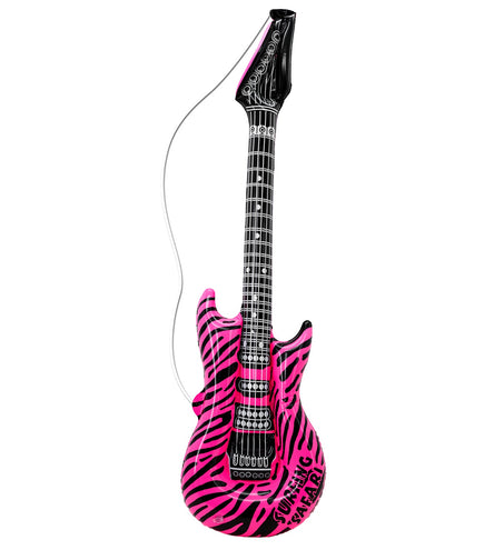 Widmann SRL Opblaasbare roze gitaar