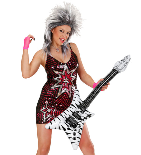 Widmann SRL Opblaasbare zebra gitaar