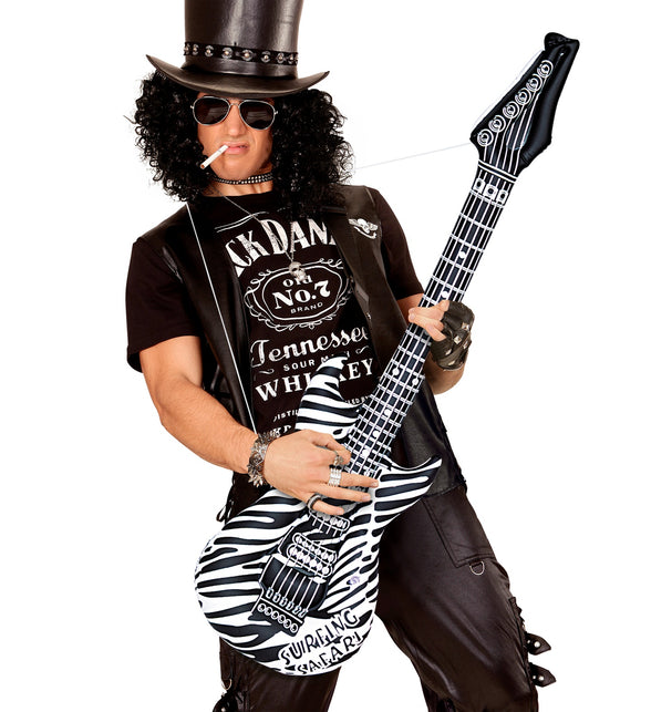 Widmann SRL Opblaasbare zebra gitaar