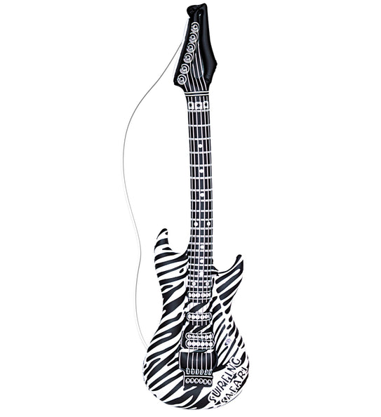 Widmann SRL Opblaasbare zebra gitaar