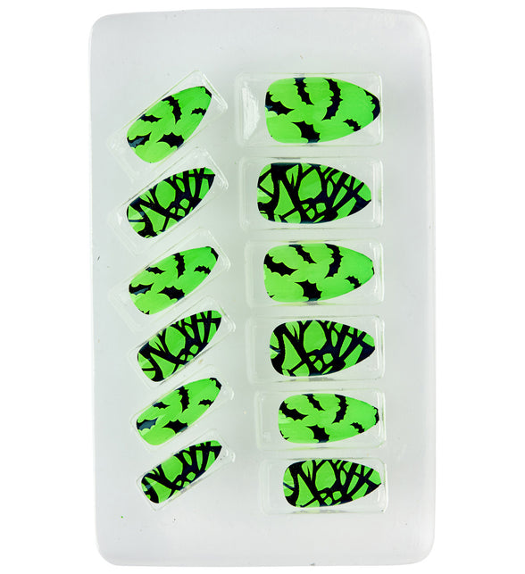 Widmann SRL Opplaknagels vleermuis neon